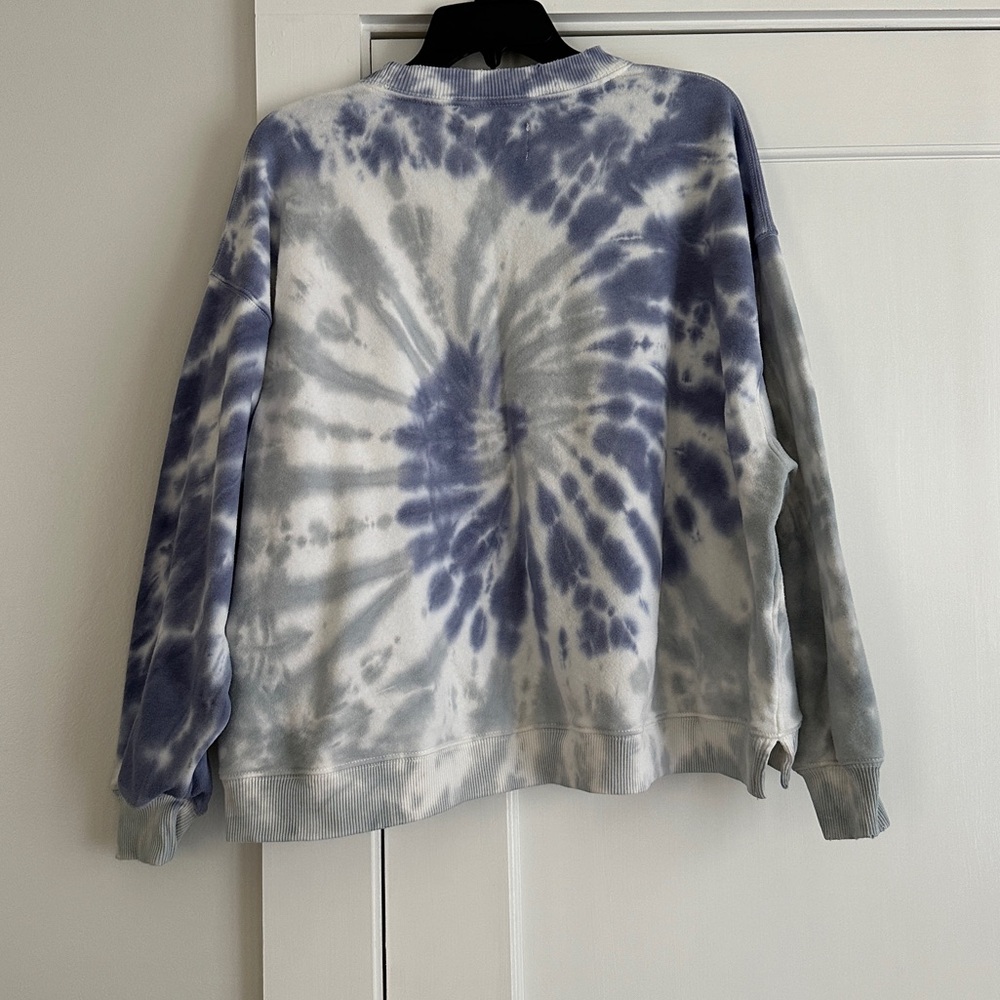 American Eagle Blue Tie-Dye Sweatshirt - Picture 4 of 4